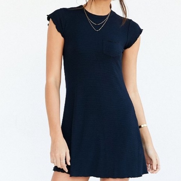 BDG Cap-Sleeve Camper Pocket Ribbed Dress XS casual spring summer vibes brunch - Picture 1 of 9